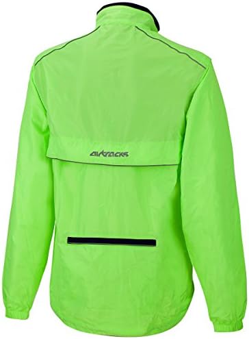 2-in-1 Fahrradjacke Mit Abnehmbaren Ärmeln - Winddicht & Wasserabweisend In Grün, Größe XL