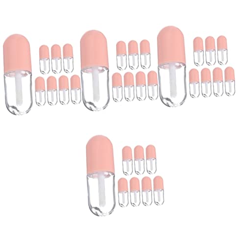 Beaupretty 32pcs Travel Toiletries Lip Oil Bottles Refillable Lip Balm Containers for Women