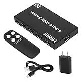【Telecomando e pulsante manuale】 Lo splitter hdmi supporta il controllo tramite telecomando IR e pulsante sul dispositivo, permettendo di cambiare sorgente in modo semplice e rapido con lo switch hdmi