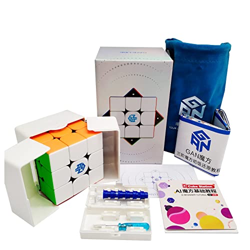 Aigidusansu GAN 11 M Pro 3x3x3 Magnetischer Zauberwürfel, Professional Stickerless Twist Puzzle Lernspielzeug Geschenk Cover