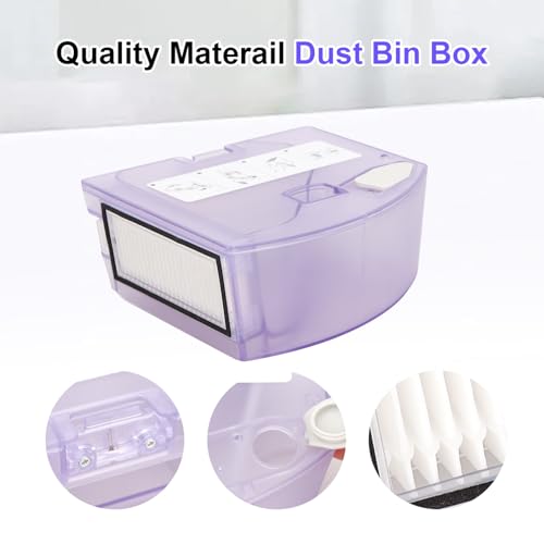 Image of Water Tank Dust Bin Box Compatible with Roborock Q7 MAX / Q7 MAX+ / T8 Vacuum Cleaner - Waste Collection Dustbin Box Replacement Accessories Spare Parts
