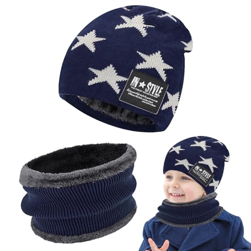 Kinder Wintermütze, Kinder Winter Warm Beanie Mütze und Mütze...