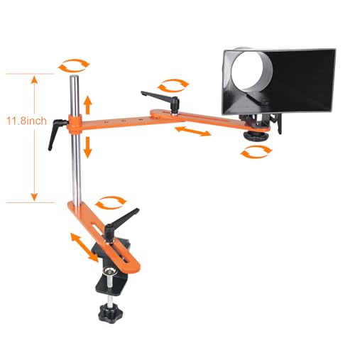 ZICT Dust Hood Stand with Folding Extension Arm, Wood Lathe Dust Hood Collection fittings, Dust Collector Accessories by ZICT - Used condition - Image 3
