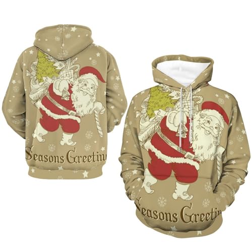 Sweat à capuche Noël flocon de neige pull mixte UMENG S - 7