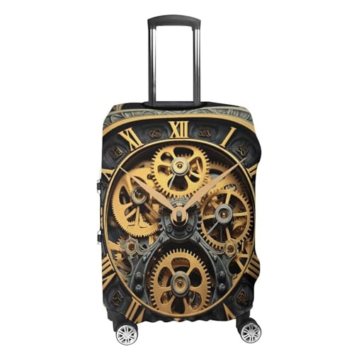 Travel Luggage Cover Elastic Suitcase Protector Anti-Scratch Washable Clock Gear Luggage Sleeve Tsa Approved Carry on Covers Baggage Cover Fits 18-32 Inch Luggages4