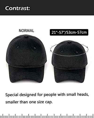 Zylioo Women's Extra Small Baseball Cap,Adjustable Low Profile Dad Cap,Little Hunting Cap For Men #TOP1
