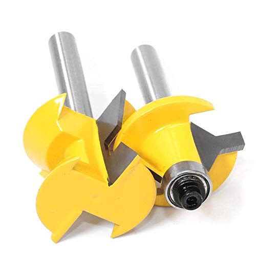 Gasea Holzfräser, 8 mm, 120 Grad, Holzbearbeitung, Holzbearbeitung, Holzbearbeitung, Werkzeug, Schneiden, Schere, Holz, MDF, Sperrholz, 2 Stück