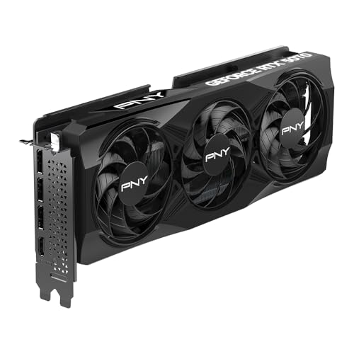 PNY NVIDIA GeForce RTX™ 5070 OC Triple Fan, Graphics Card (12GB GDDR7, 192-bit, Boost Speed: 2587 MHz, SFF-Ready, PCIe® 5.0, HDMI®/DP 2.1, 2.4-Slot, NVIDIA Blackwell Architecture, DLSS 4) by PNY - Image 2