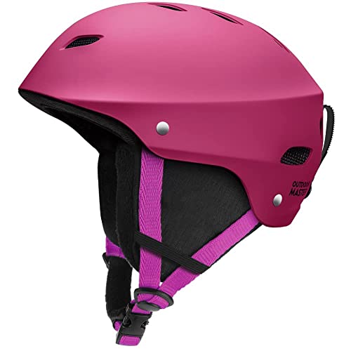 Outdoormaster Kelvin Ski Helmet - Snowboard Helmet For Men, Women & Youth (Pink,M) #TOP3