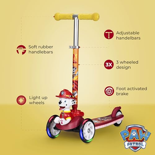 Image of Kick Scooter for Kids, 3 Wheel Self Balancing, Light Up LED Wheels