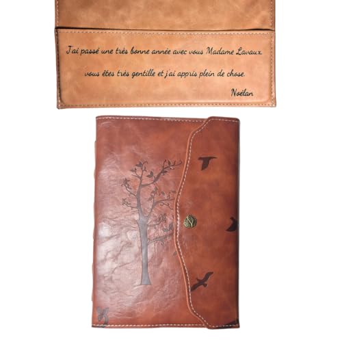 Générique Carnet de note A5 Personnalisé en Cuir Véritable –…