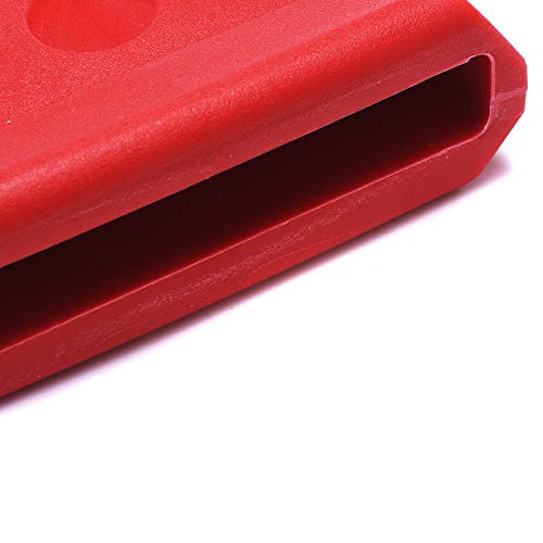 Jam Block, Plastic Musical Percussion Block, Latin Drum Instrument, Red #TOP3