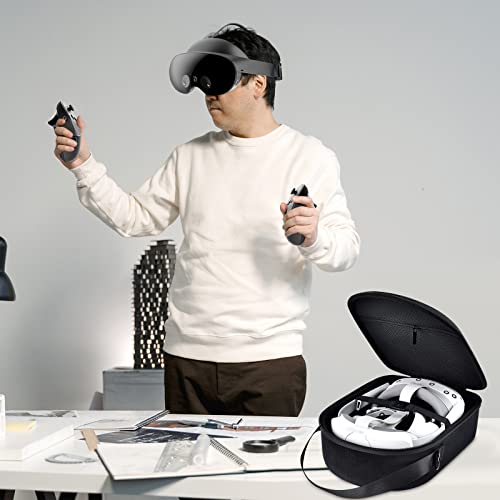 Funda para auriculares PICO 4 All-in-One VR de 128 GB/ 256 GB, gafas de realidad virtual, accesorios para PC, con bolsillo de malla, apto para cable USB y auriculares (solo caja) - imagen 6