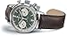 Hamilton American Classic Automatic Men's Watch, 40mm Stainless Steel Case, Swiss Made, Green Dial Analog Wrist Watch for Men, 100m Waterproof, Sapphire Crystal, Cow Leather Strap