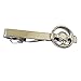 Steering Wheel Car Racer Tie Clip Silver Black Wedding Bar Clasp