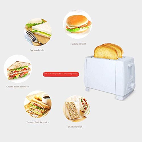 HYLK Retro-Edelstahl-Toaster, 2-Scheiben-Kompakt-Toaster, 6-Gang-Tasten-Timing mit automatischer Abschaltfunktion – Bild 3