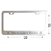 Newest MB Logo Bling Frosted Silver Aluminum Alloy License Plate Frame,with Screw Caps Cover Set Suit,Applicable to US Standard car License Frame, for MB(2 Pcs)