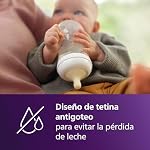 Philips Avent Tetina de biberón Natural Response: 2 tetinas de biberón de flujo 5 para bebés a partir de 6 mes, sin BPA (modelo SCY965/02)