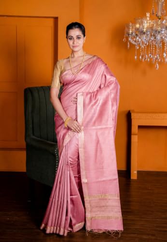 Silk Zone gold bhagalpuri silk saree – image 2