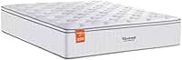Inducol Montreal Colchão de Casal com Molas Ensacadas, Europillow, Branco, 188x138x28cm, Suporta até 150kg, Revestimento em Malha Poliéster