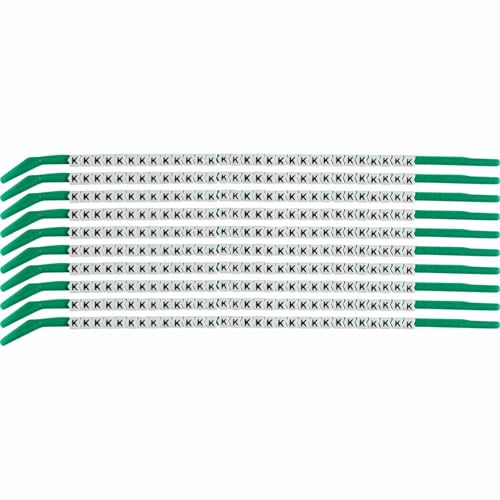 Brady SCN09-K Black on White, Wire Marker Clip Sleeves (50 Clips)