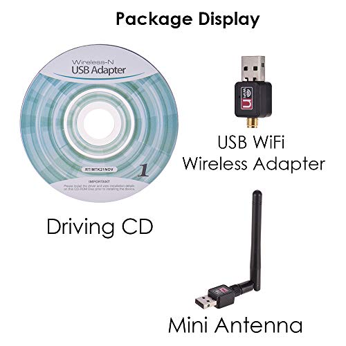 Docooler Adaptador sem fio USB WiFi, Adaptador USB FSD-2DB Mini Receptor USB Adaptador WiFi com ante