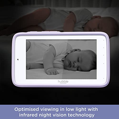 Hubble Connected Nursery Pal Premium Smart Video Baby Monitor With 5" Inch Touch Screen, Privacy Mode, Infrared Night Vision, Two-Way Talk, Room Temperature Sensor And Smartphone App #TOP6