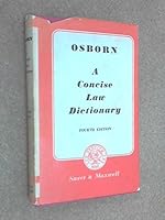 Concise Law Dictionary 0421041102 Book Cover