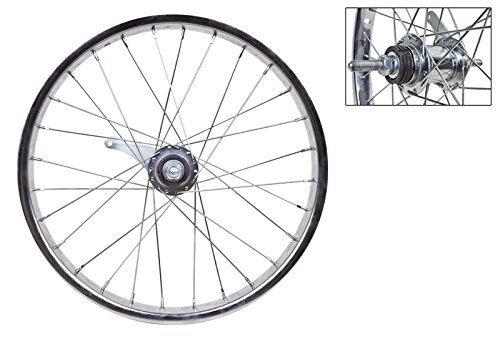 Wheel Master 18" X 1.75 Cb Rear Bicycle Wheel, 28H, Steel, Bolt On, Silver #TOP23