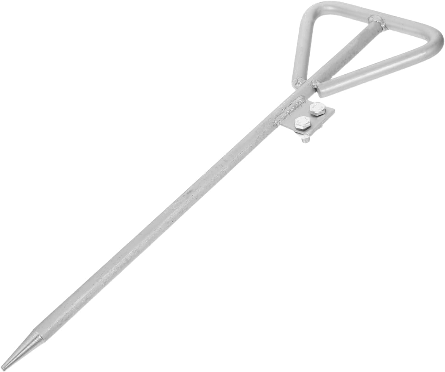VILLCASE Galvanized Ground Rod for Electronic Fence Grounding Grounding Pin for Electric Fence Outdoor Engineering and Household Use