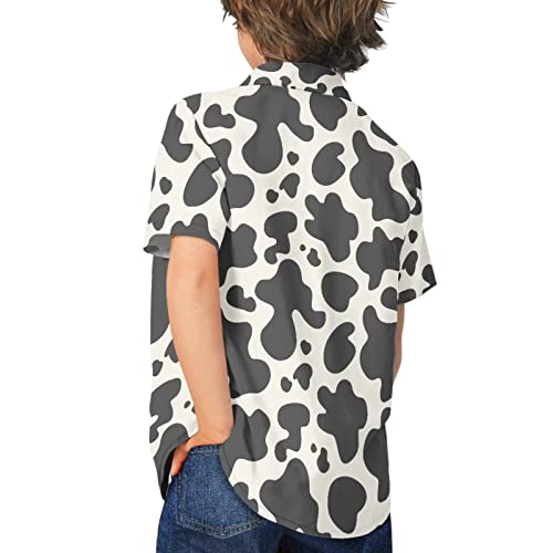 Custom Boys Hawaiian Shirt Casual Regular Fit Lapel Short Sleeve Cartoon Tropical Beach Shirt Hawaiian Shirt4