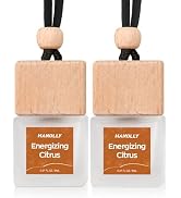 Car Air Freshener, Citrus Hanging Essential Oil Air Freshener Diffuser | 2Pack Long-Lasting Fragr...