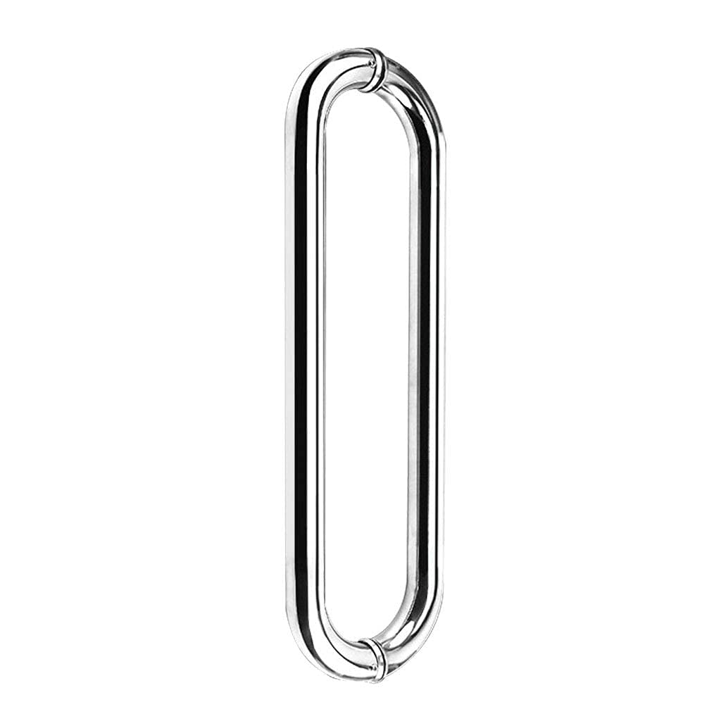 Poignée de porte en verre en inox noir de 11,8 po pour vitrine haut de gamme