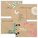 Thinking of You Kraft Greeting Card Value Pack - Set of 20 (5 designs), Large 5" x 7" Friendship Cards, Envelopes Included