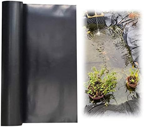 HDPE Pond Skins, Aging-Proof Black Pond Liners, Pliable Durable Koi Fish Pond Tarp, Highly Moisture Resistant, Customizable, For Waterfall, Fish Ponds, Garden Fountain - 7.87mil ( Size : 3.3x3.3ft )