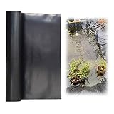 HDPE Pond Skins, Aging-Proof Black Pond Liners, Pliable Durable Koi Fish Pond Tarp, Highly Moisture