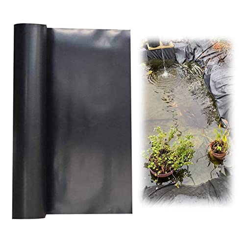 Hdpe Pond Skins, Aging-Proof Black Pond Liners, Pliable Durable Koi Fish Pond Tarp, Highly Moisture Resistant, Customizable, For Waterfall, Fish Ponds, Garden Fountain - 7.87Mil ( Size : 3.3X3.3Ft ) #TOP2