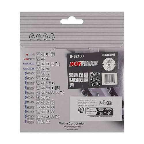 B 32100 Lame de scie circulaire Makforce tct 165x20mm 10T Bois Makita - vue 4