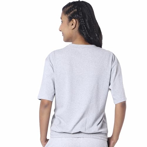 Image of London Hills Women's Cotton Oversized Fit Printed T-Shirt Half Sleeve Oversized t Shirts Drop Shoulder Tshirt