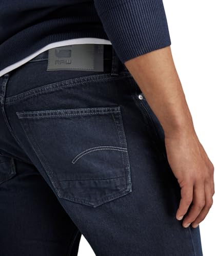 G-STAR Raw - Mens Dakota Regular Straight Jeans, Color Worn in Nighthawk Blue, Size: 31W x 34L3