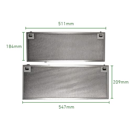 Miniatura 2 de Electrotodo Conjunto De Filtros Compatibles Con Campana Extractora Teka Cnl2002 61836020, 61836021