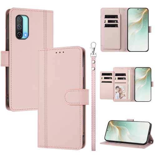 Cover �Ή��@�� for OnePlus Nord CE 5G �y�J�[�h�X���b�g2�t���E�H���b�g�X�^�C���z�X�}�z�P�[�X Pink
