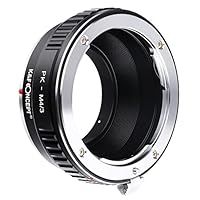 K&F CONCEPT Objektivadapter zur Montage von Pentax K PK Objektiven auf Micro 4/3 M4/3r G10 G3 GF3 GF1 E-P3 P2 PL3 PL1,PK-M4/3 Objektivadapter