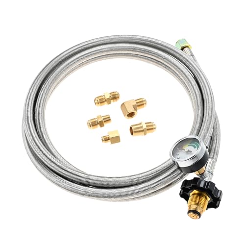 SURIEEN 10FT High Pressure Braided Propane Hose…