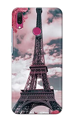 Image of Lovers Famous Place Eiffel Tower in Paris Hard Back Case Cover for Huawei Y6 (2019) / Huawei Y6 Prime (2019) Back Cover -(J5) VNS2227