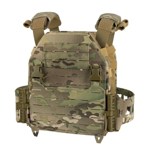 BOMTURN Tactical Vest for Men - Lightweight Quick Release Modular Vest Adjustable Airsoft Vest Outdoor for Walking Running Training