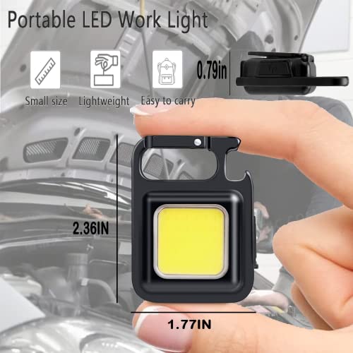 LED小型懐中電灯 1,000ルーメン 明るい 充電式 COB キーホル