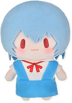 Anime Ayanami Rei Plush Figure Cartoon Soft Stuffed Cotton Pillow Plushies Cushions Backpack Pendant Sofa Bedroom Decorations Collection Gift 15CM