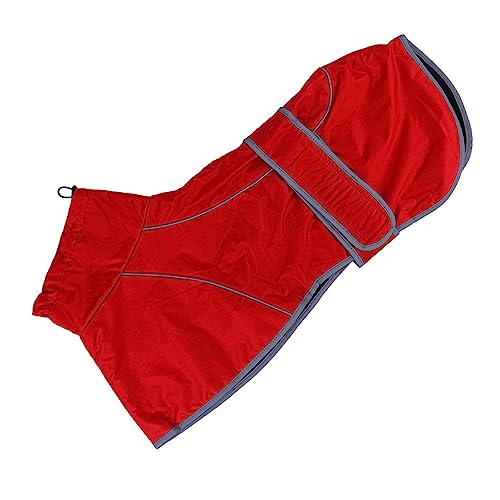Garneck Pet Raincoat Dog Waterproof Rainwear Outdoor Dog Coats Material Reflective Strip