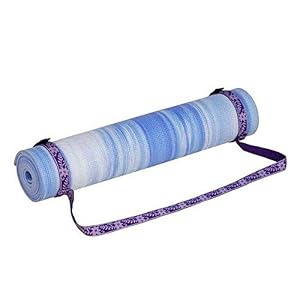 Bodhi Yoga draagriem, nylon draagriem voor yogamatten, licht & robuust, flexibel aanpasbaar, yogamat bevestigingsriem, yogaband, lila, W2,5/L88 cm